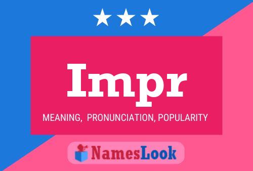 ملصق اسم Impr