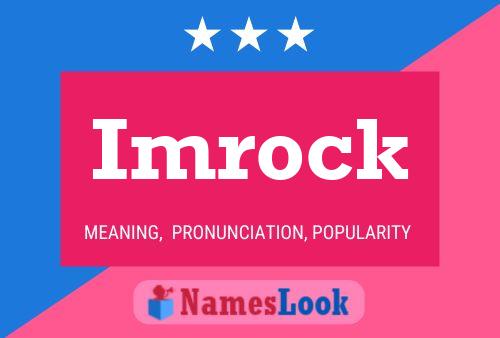 ملصق اسم Imrock