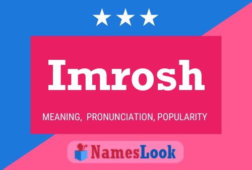 ملصق اسم Imrosh