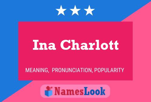 ملصق اسم Ina Charlott