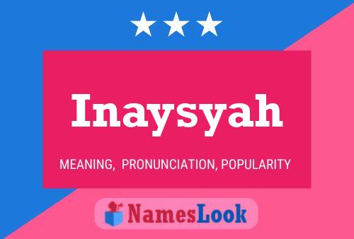 ملصق اسم Inaysyah