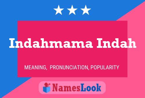 ملصق اسم Indahmama Indah