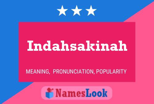 ملصق اسم Indahsakinah