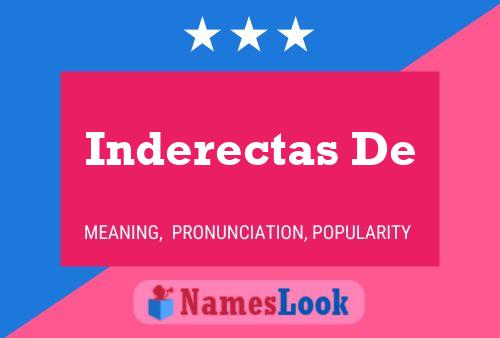 ملصق اسم Inderectas De