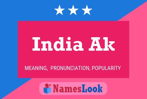 ملصق اسم India Ak