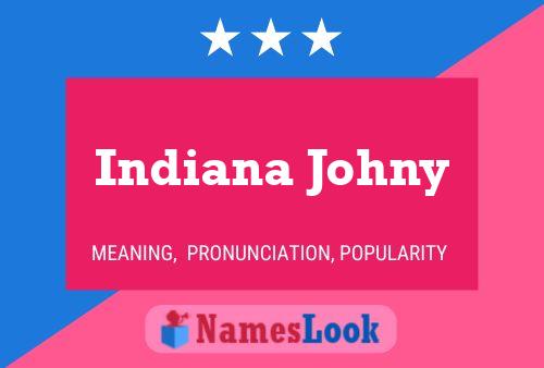 ملصق اسم Indiana Johny