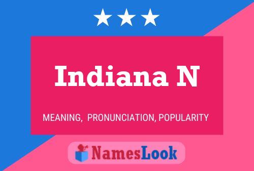 ملصق اسم Indiana N