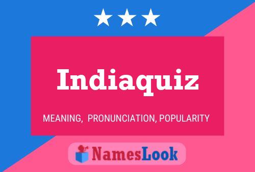 ملصق اسم Indiaquiz