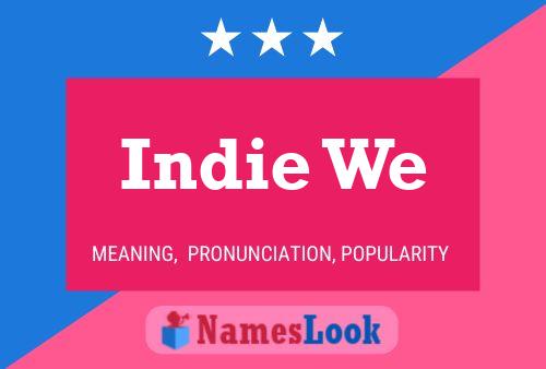 ملصق اسم Indie We