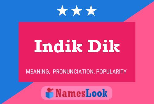 ملصق اسم Indik Dik