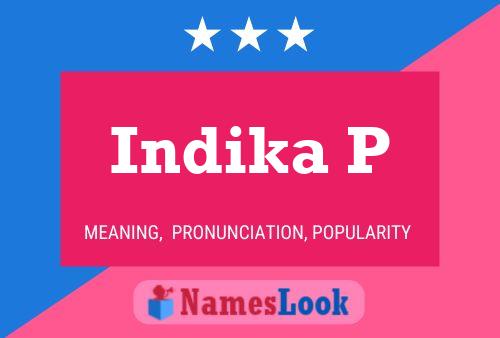 ملصق اسم Indika P