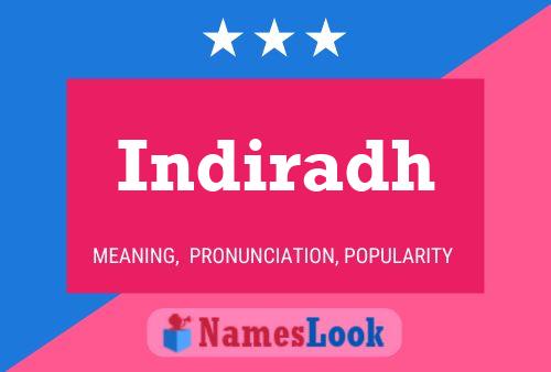 ملصق اسم Indiradh