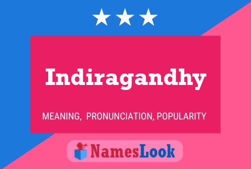 ملصق اسم Indiragandhy