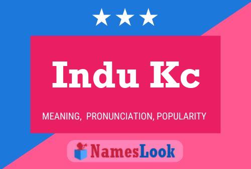 ملصق اسم Indu Kc