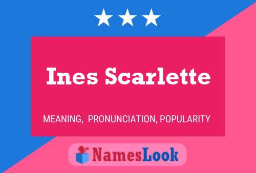 ملصق اسم Ines Scarlette