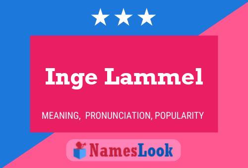 ملصق اسم Inge Lammel