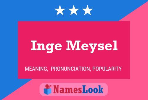 ملصق اسم Inge Meysel