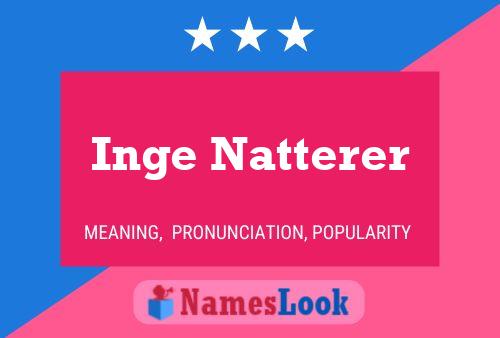 ملصق اسم Inge Natterer