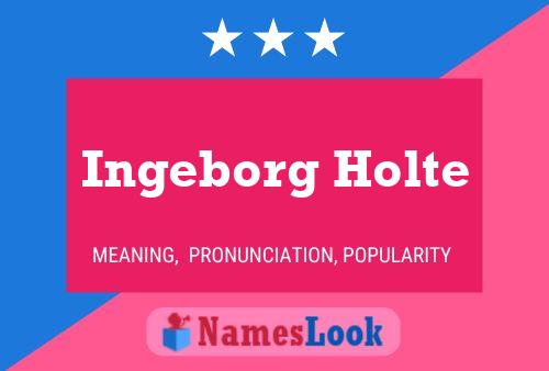 ملصق اسم Ingeborg Holte