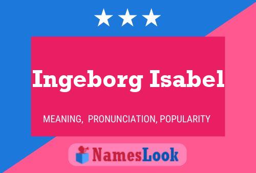 ملصق اسم Ingeborg Isabel