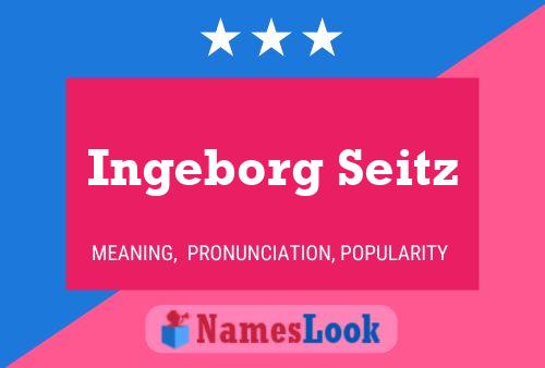 ملصق اسم Ingeborg Seitz