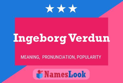 ملصق اسم Ingeborg Verdun