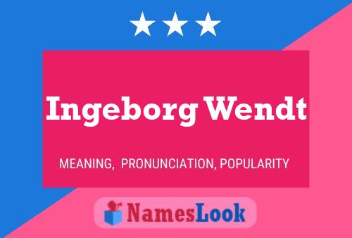 ملصق اسم Ingeborg Wendt