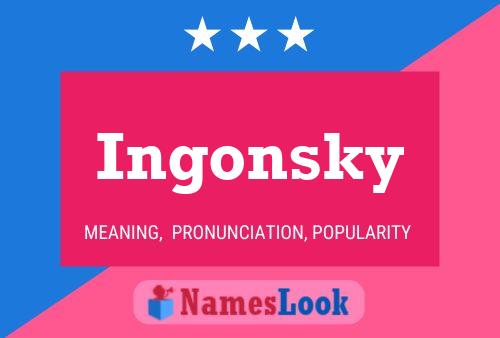 ملصق اسم Ingonsky