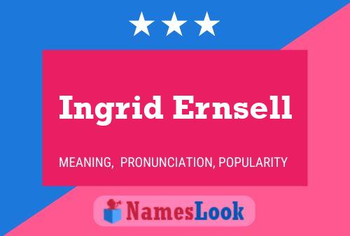 ملصق اسم Ingrid Ernsell