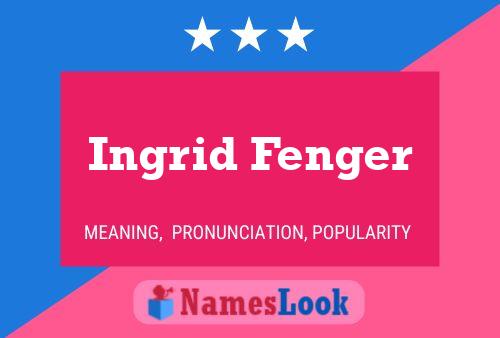 ملصق اسم Ingrid Fenger