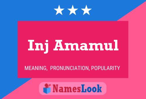 ملصق اسم Inj Amamul