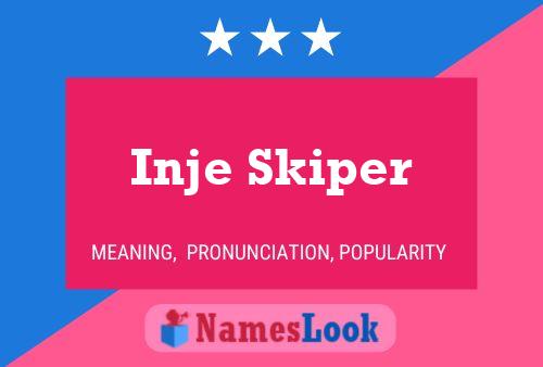 ملصق اسم Inje Skiper