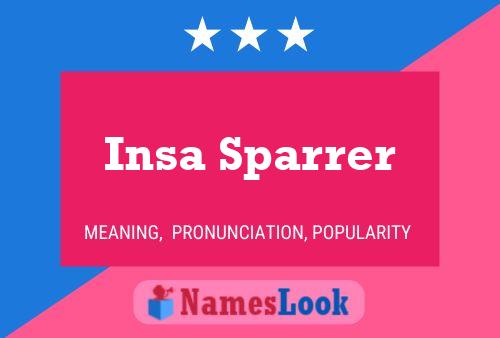 ملصق اسم Insa Sparrer