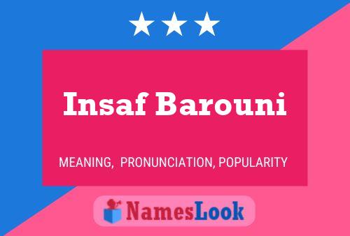 ملصق اسم Insaf Barouni