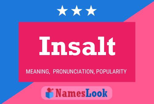 ملصق اسم Insalt