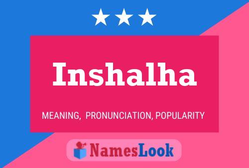 ملصق اسم Inshalha