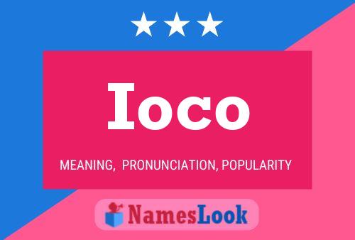 ملصق اسم Ioco