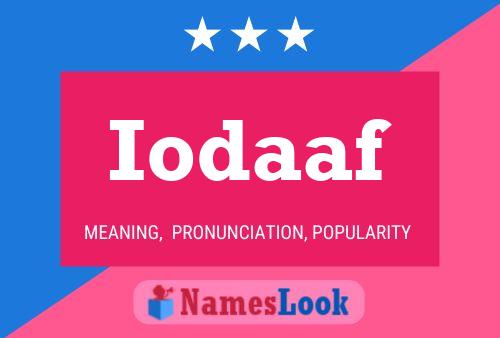 ملصق اسم Iodaaf