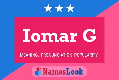 ملصق اسم Iomar G