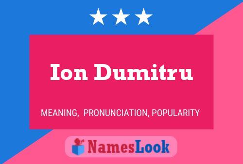 ملصق اسم Ion Dumitru