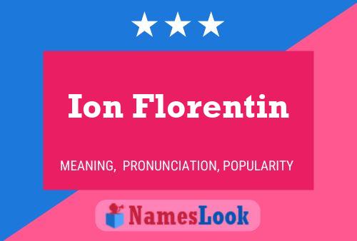 ملصق اسم Ion Florentin