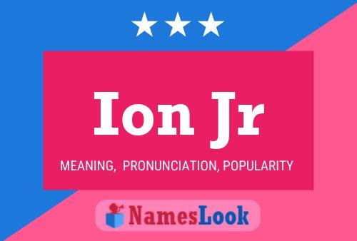 ملصق اسم Ion Jr