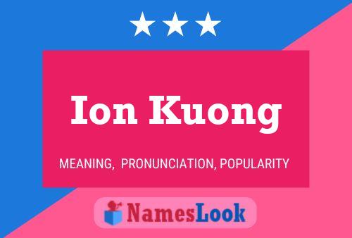 ملصق اسم Ion Kuong