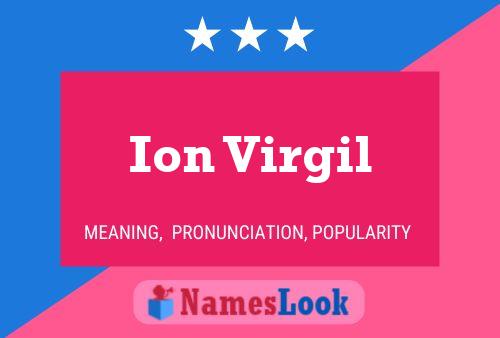 ملصق اسم Ion Virgil