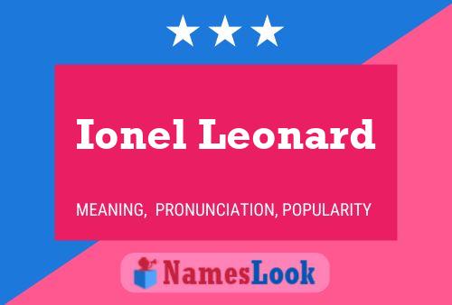 ملصق اسم Ionel Leonard