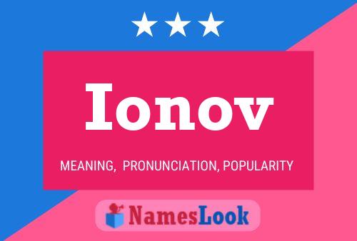 ملصق اسم Ionov