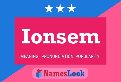 ملصق اسم Ionsem