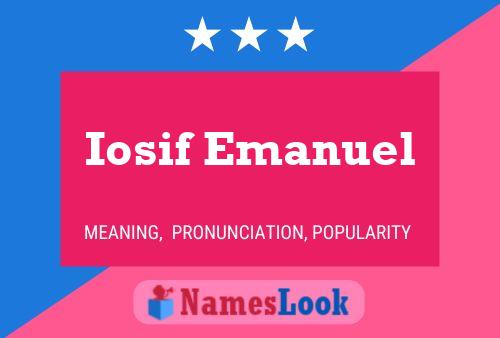 ملصق اسم Iosif Emanuel