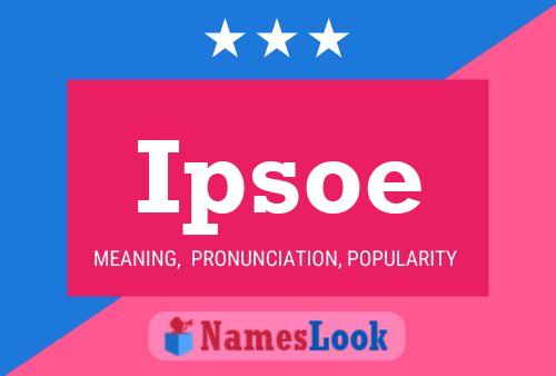 ملصق اسم Ipsoe