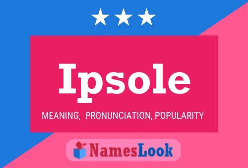 ملصق اسم Ipsole